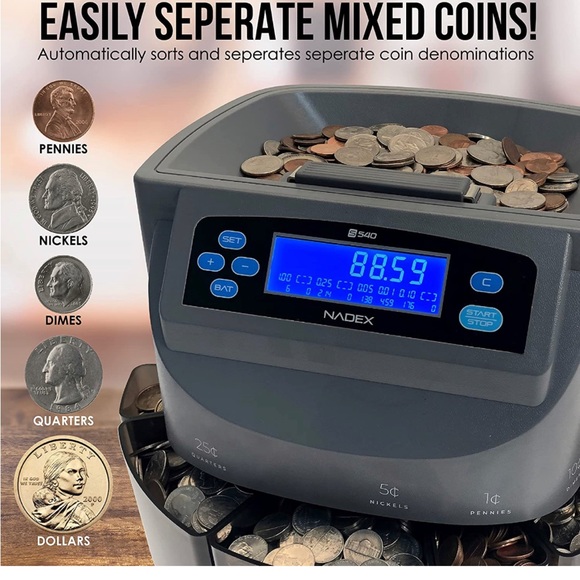 Nadex coin counter and sorter, brand new, only used once. - Picture 8 of 9